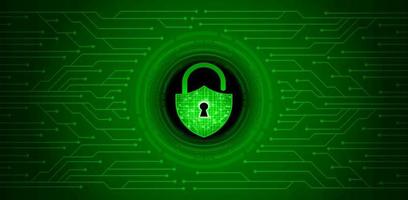 Modern Cybersecurity Technology Background with padlock vector