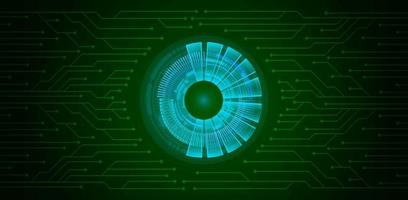 Modern Cybersecurity Technology Background with Eye vector