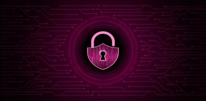 Modern Cybersecurity Technology Background with padlock vector