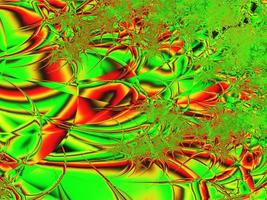 abstract green-orange line drawing, color graphics, background, design photo