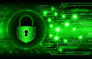 Modern Cybersecurity Technology Background with padlock vector