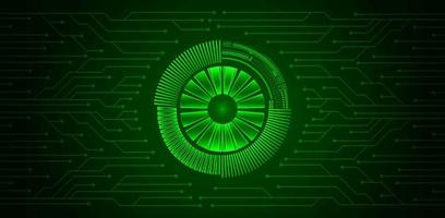 Modern Cybersecurity Technology Background with Eye vector