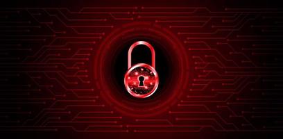 Modern Cybersecurity Technology Background with padlock vector