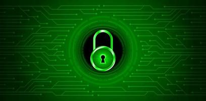 Modern Cybersecurity Technology Background with padlock vector