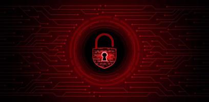 Modern Cybersecurity Technology Background with padlock vector