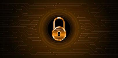 Modern Cybersecurity Technology Background with padlock vector