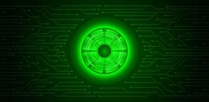 Modern Cybersecurity Technology Background with Eye vector