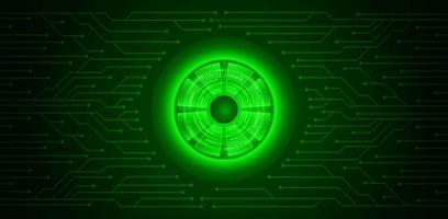 Modern Cybersecurity Technology Background with Eye vector