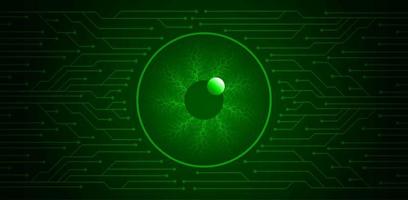 Modern Cybersecurity Technology Background with Eye vector