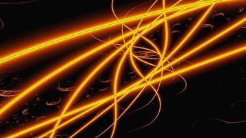 bright abstract pattern of orange lines on a black background, design photo