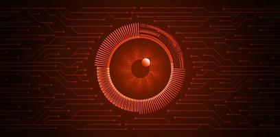 Modern Cybersecurity Technology Background with Eye vector