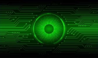 Modern Cybersecurity Technology Background with eye vector