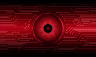 Modern Cybersecurity Technology Background with eye vector