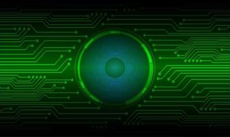 Modern Cybersecurity Technology Background with eye vector