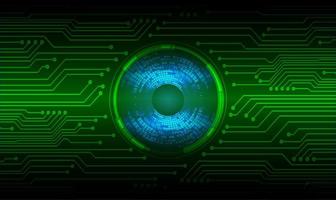 Modern Cybersecurity Technology Background with eye vector