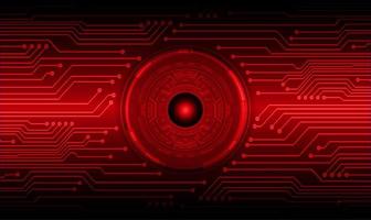 Modern Cybersecurity Technology Background with eye vector