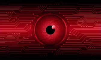 Modern Cybersecurity Technology Background with eye vector