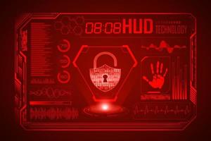 Modern HUD Technology Screen Background vector