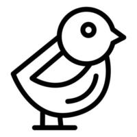 Sparrow sitting icon outline vector. Fly bird vector