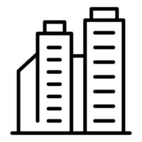 Asian building icon outline vector. City skyline vector