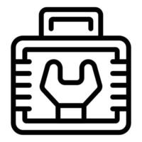 Craft toolbox icon outline vector. Tool kit vector