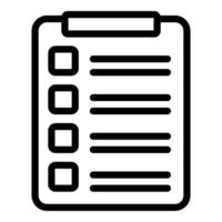 Eye vision to do list icon outline vector. Laser correction vector