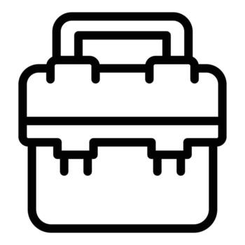 Fix box icon outline vector. Open toolkit vector