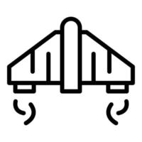 Ambitious jetpack icon outline vector. Work future vector
