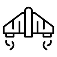 Ambitious jetpack icon outline vector. Work future vector