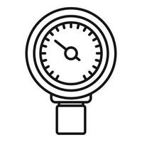 Manometer icon outline vector. Gas pressure vector