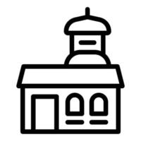 Croatia church icon outline vector. City travel vector