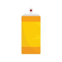 Empty tin can icon flat isolated vector