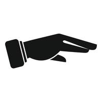 Show finger icon simple vector. Hold ok vector