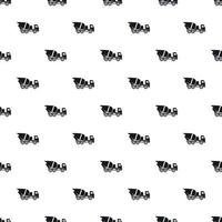 Truck mixer pattern, simple style vector