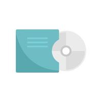 Stage director cd icon flat isolated vector