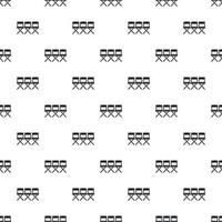 Cinema chair pattern, simple style vector