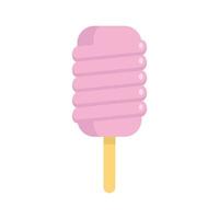 Sweet popsicle icon flat isolated vector