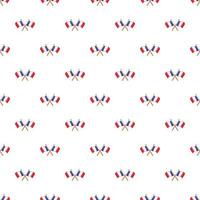 French flag pattern, cartoon style vector