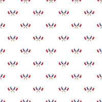 French flag pattern, cartoon style vector