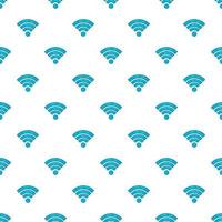 Wi-fi pattern, cartoon style vector