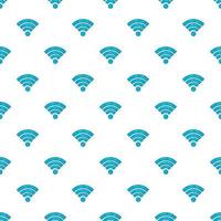 Wi-fi pattern, cartoon style vector