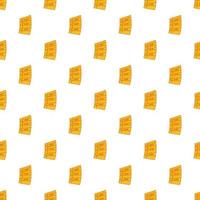 Idea, plan, work list pattern, cartoon style vector