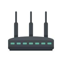 Modern router icon flat isolated vector