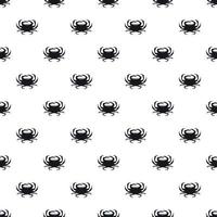 Crab pattern, simple style vector