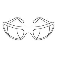 Golf glasses equipment icon, outline style vector