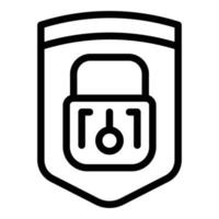 Security online icon outline vector. Software location vector