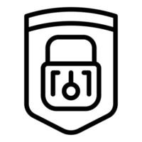 Security online icon outline vector. Software location vector