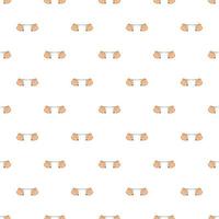 Hands stretch expander pattern, cartoon style vector