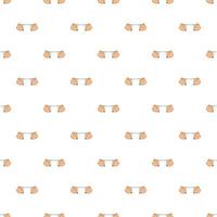 Hands stretch expander pattern, cartoon style vector