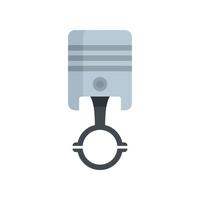 Auto piston icon flat isolated vector